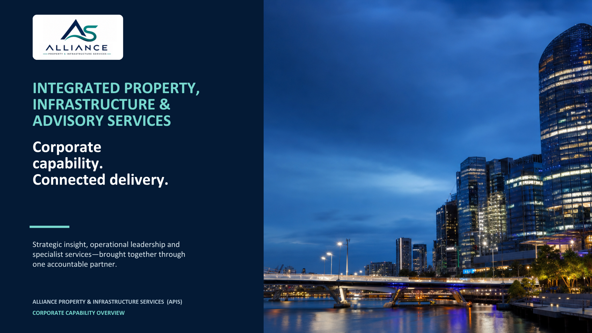 Front cover preview of APIS Corporate Capability brochure