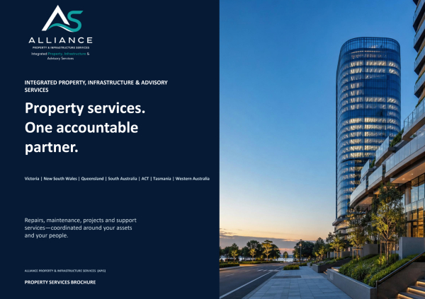 Front cover preview of APIS Property Services brochure